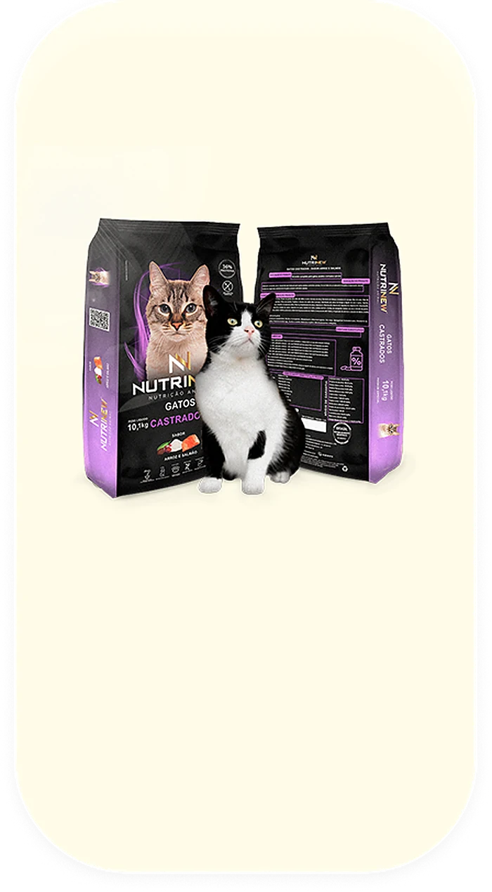 Embalagens Nutrinew Gatos Castrados